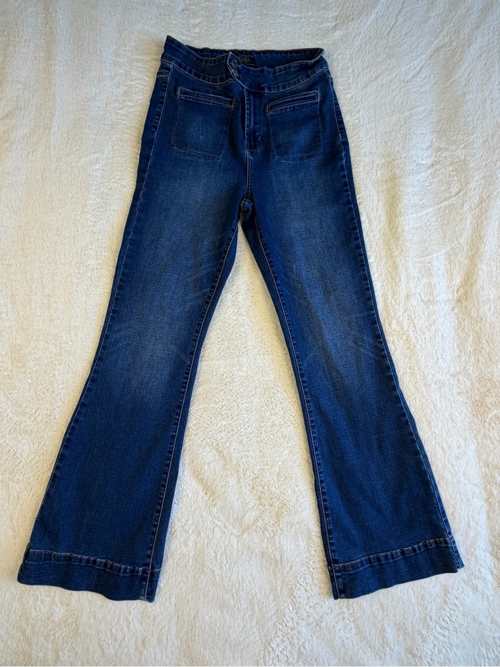 RACHEL Rachel Roy Dark Blue Wide Leg Jeans 10X30